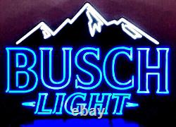 Busch Beer Led Bar Sign Busch Mountains Lighted Sign New In Box! Free Shipping