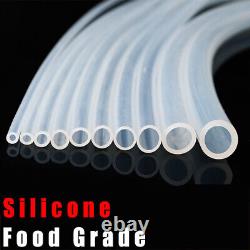 Food Grade Clear Silicone Vacuum Tube Beer Hose Pipe Soft Rubber Various Sizes