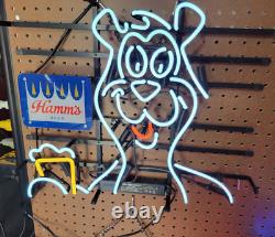 Hamm's Beer Bear 20x16 Neon Light Sign Lamp Wall Decor Bar Party Cluc Open Pub