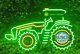 John Deere Farm Tractor Busch Light Beer Led Neon Light Lamp Sign With Dimmer