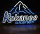 Kokanee Glacier Beer Mountain Neon Sign Light Beer Bar Pub Windows Decor 24x20