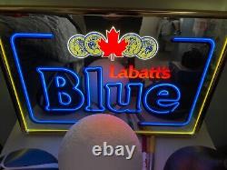 Labatt Blue Vintage And Rare Lighted Mirror Finish Sign! §