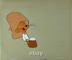 Mouse with a Beer / Speedy Gonzales Supporting Character original production cel