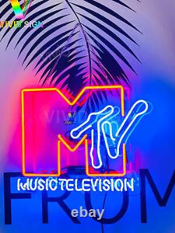 Music Television Acrylic 20x16 Neon Light Sign Lamp Beer Bar Wall Decor Gift