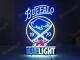 New Buffalo Sabres Blue Light Labatt Lamp Neon Light Sign 24x20 Beer