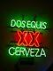 New Cerveza Xx Dos Equis Neon Light Sign 20x16 Beer Man Cave Artwork Glass