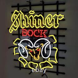 New Shiner Bock Ram Texas TX Beer Bar Light Lamp Neon Sign 24x20