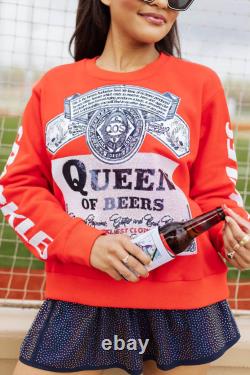 Queen Of Sparkles Queen Of Beers Sweatshirt for Women