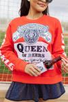 Queen Of Sparkles Queen Of Beers Sweatshirt For Women