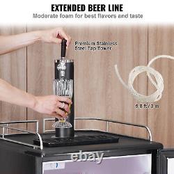 VEVOR Beer Kegerator Draft Beer Dispenser Full Size Keg Refrigerator Single Tap